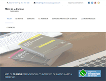 Tablet Screenshot of miguel-escrig-abogados.com
